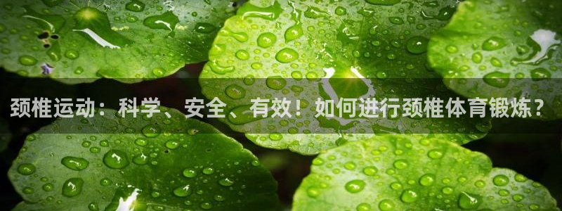 哈哈体育下载：颈椎运动：科学、安全、有效！如何进行颈椎体育锻炼？